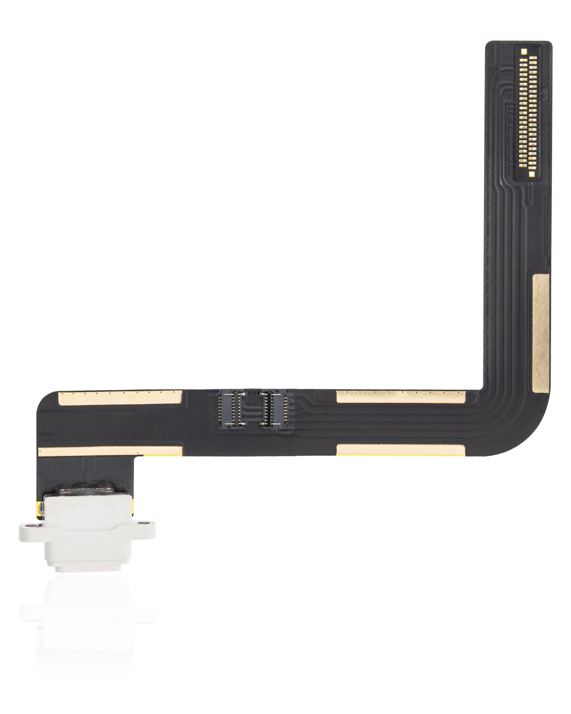 Ladebuchse Flexkabel für iPad Air 1 / iPad 5 (2017) / iPad 6 (2018) (Löten erforderlich) (Aftermarket Plus) (White (Weiß)) – Bild 3