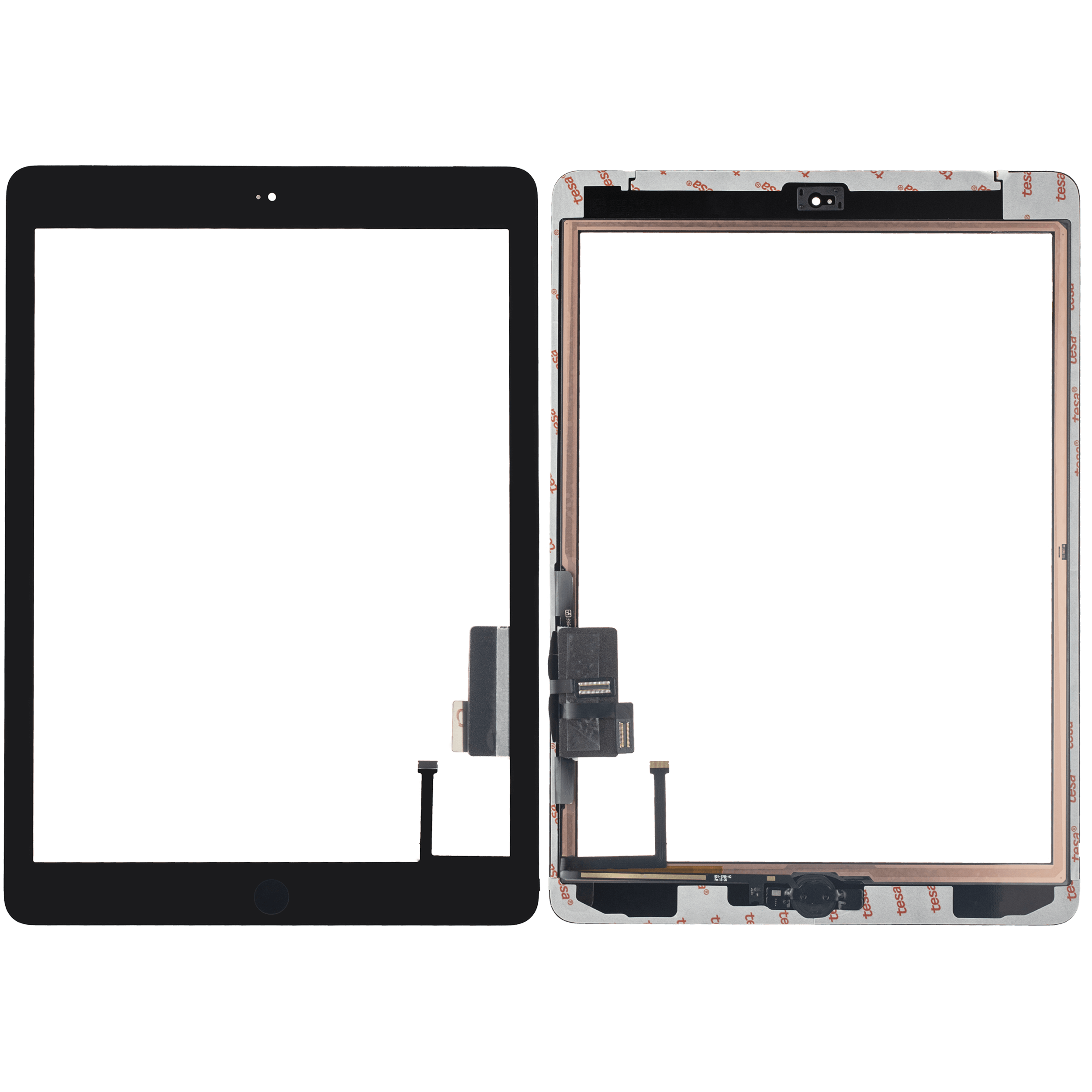 Touchscreen-Digitizer für iPad Air 1 / iPad 5 (2017) (Homebutton vormontiert für iPad Air 1) (Aftermarket Pro: XO7) (Black (Schwarz)) – Bild 2