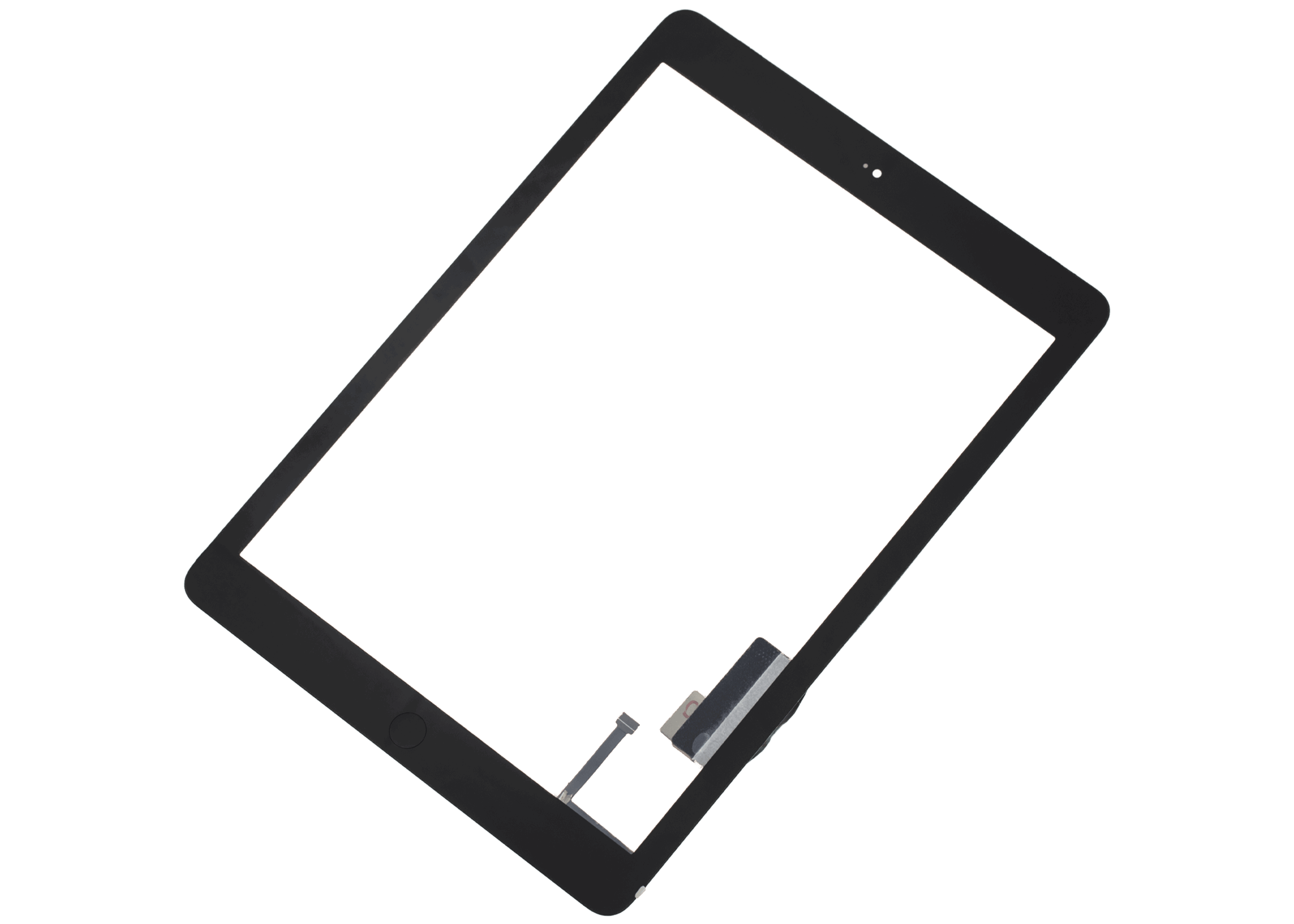 Touchscreen-Digitizer für iPad Air 1 / iPad 5 (2017) (Homebutton vormontiert für iPad Air 1) (Aftermarket Pro: XO7) (Black (Schwarz)) – Bild 4