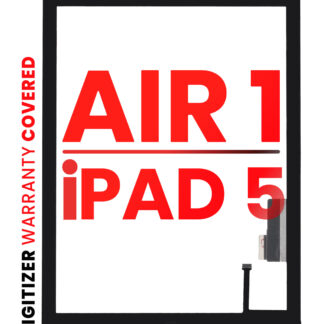 Touchscreen-Digitizer für iPad Air 1 / iPad 5 (2017) (Homebutton vormontiert für iPad Air 1) (Aftermarket Pro: XO7) (Black (Schwarz))
