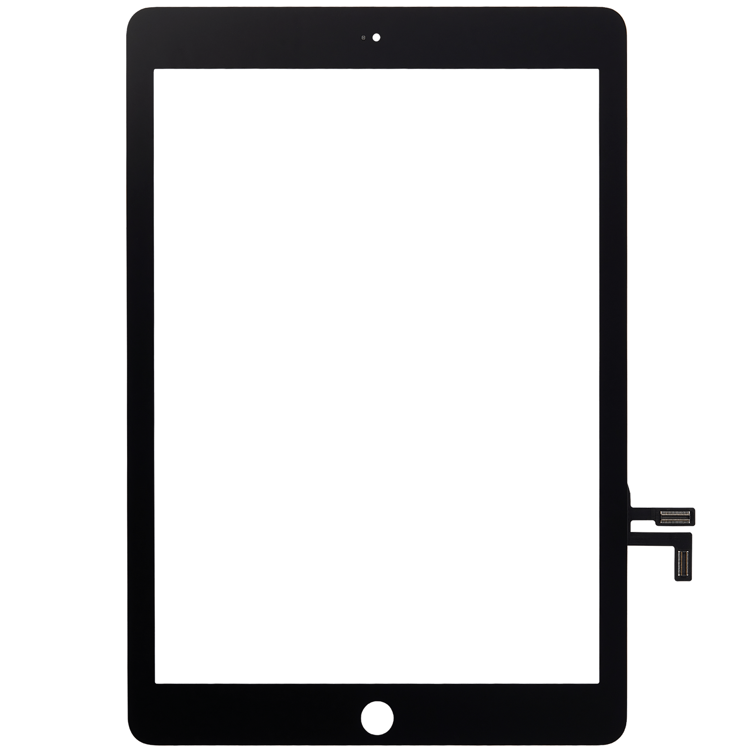 Touchscreen-Digitizer für iPad Air 1 / iPad 5 (2017) (No Homebutton Installed) (Aftermarket Pro: XO7) (Black (Schwarz)) – Bild 3