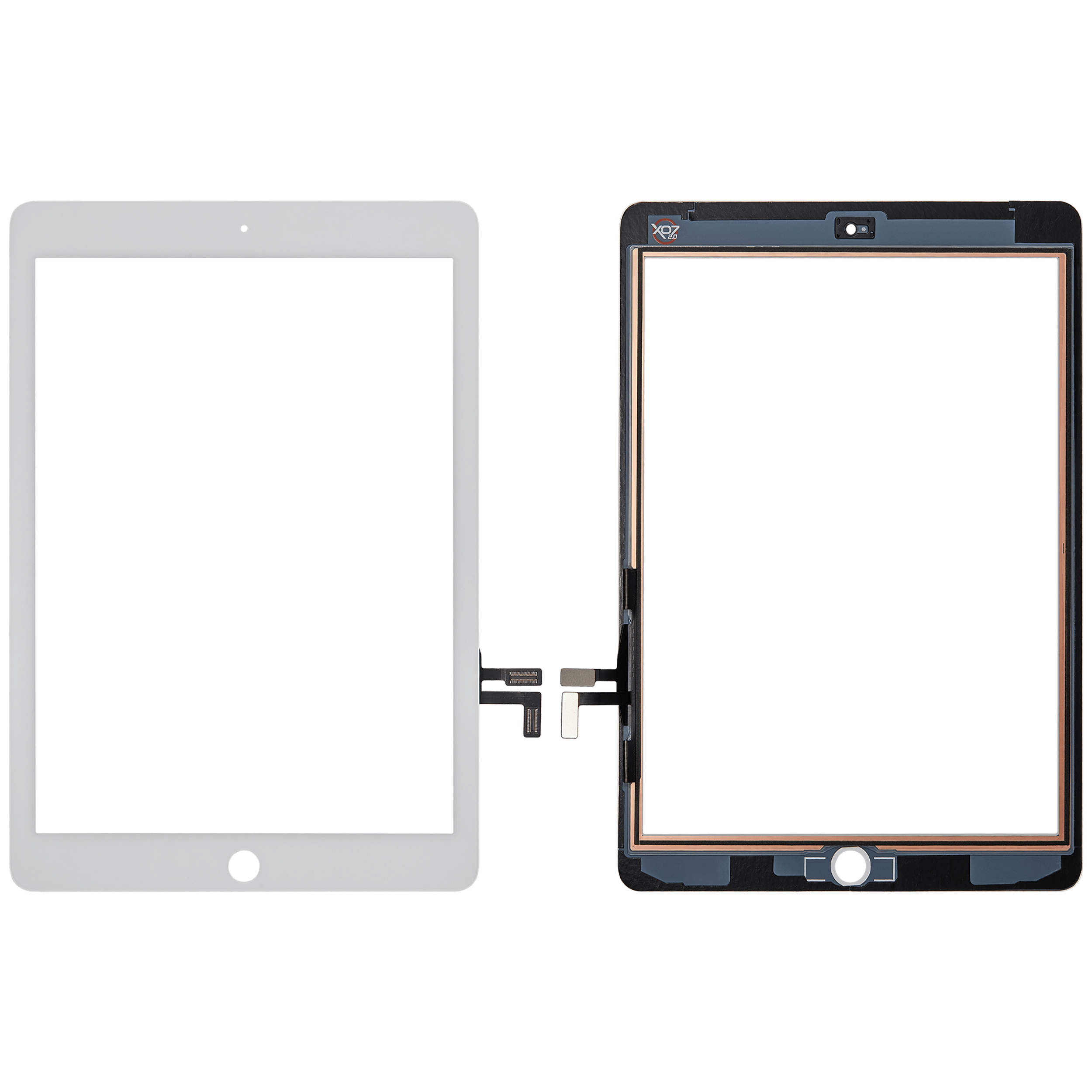 Touchscreen-Digitizer für iPad Air 1 / iPad 5 (2017) (No Homebutton Installed) (Aftermarket Pro: XO7) (White (Weiß)) – Bild 2