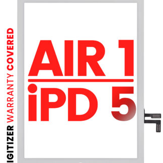 Touchscreen-Digitizer für iPad Air 1 / iPad 5 (2017) (No Homebutton Installed) (Aftermarket Pro: XO7) (White (Weiß))