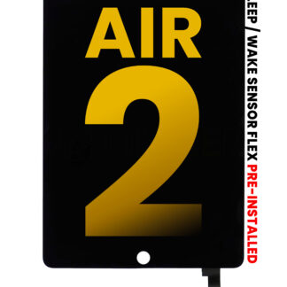 LCD Display mit Touchscreen-Digitizer für iPad Air 2 (professionell aufgearbeitet) (Black (Schwarz))