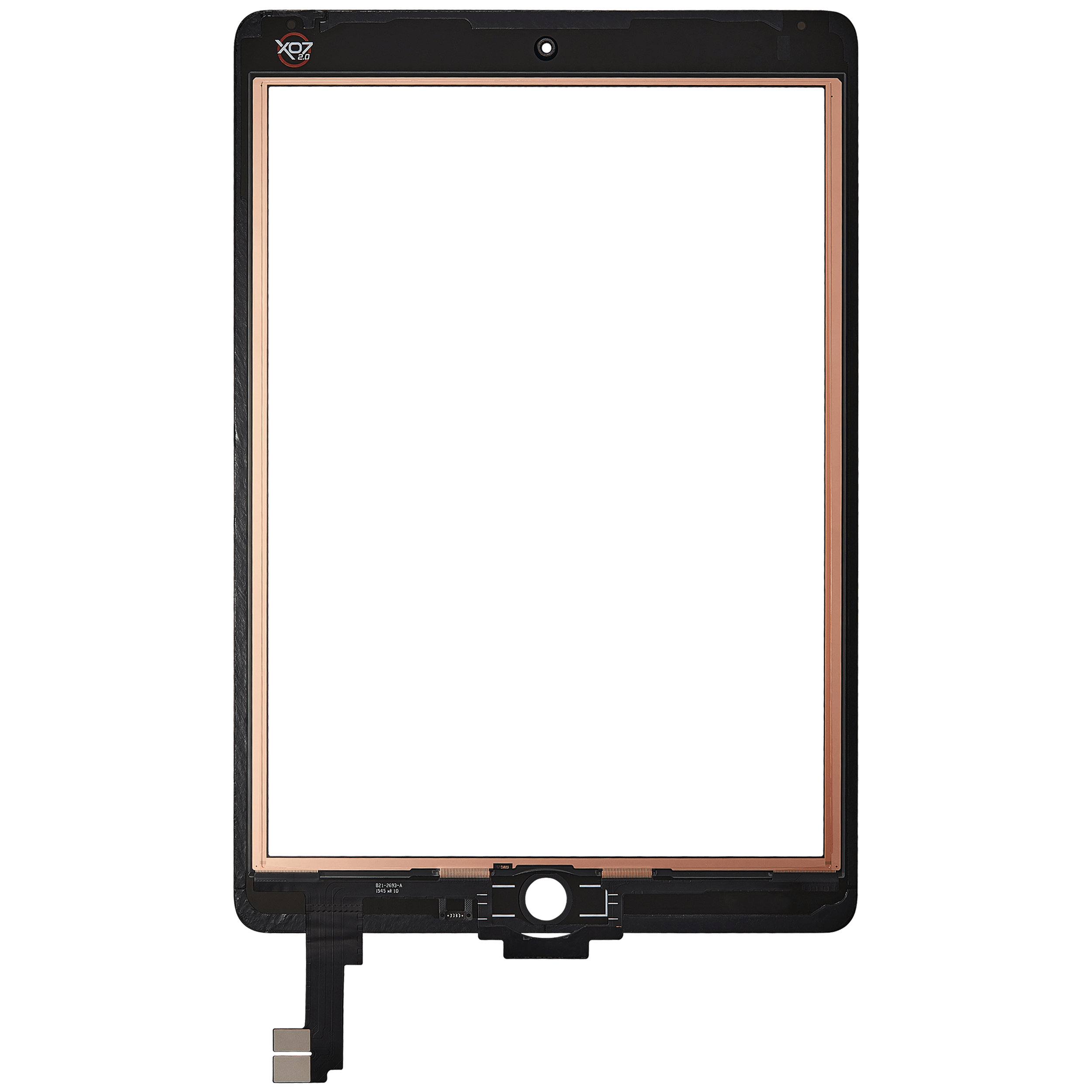 Touchscreen-Digitizer für iPad Air 2 (OCA vormontiert & Glas Separation erforderlich) (Aftermarket Pro: XO7-2) (Black (Schwarz)) – Bild 4