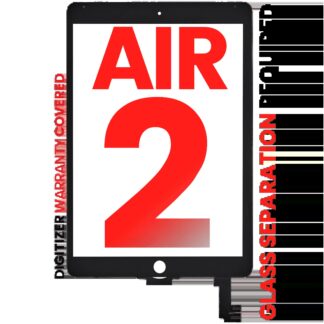 Touchscreen-Digitizer für iPad Air 2 (OCA vormontiert & Glas Separation erforderlich) (Aftermarket Pro: XO7-2) (Black (Schwarz))
