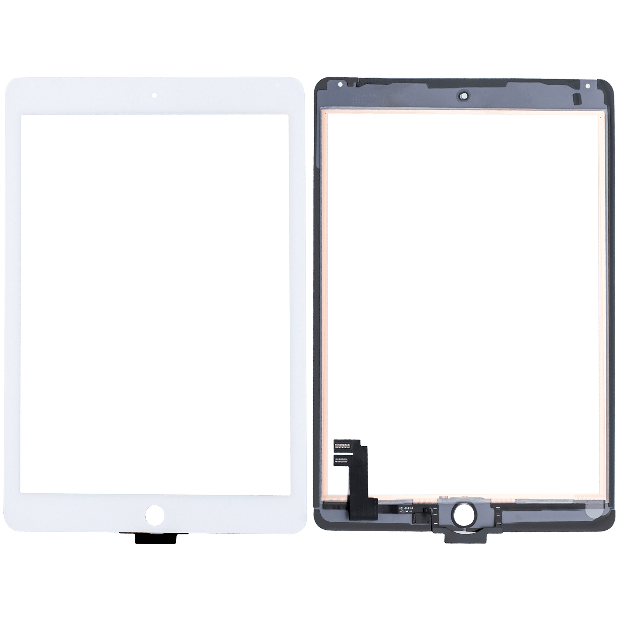 Touchscreen-Digitizer für iPad Air 2 (OCA vormontiert & Glas Separation erforderlich) (Aftermarket Pro: XO7) (White (Weiß)) – Bild 2