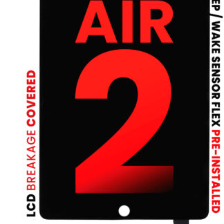 LCD Display mit Touchscreen-Digitizer für iPad Air 2 (Aftermarket Pro: XO7) (Black (Schwarz))