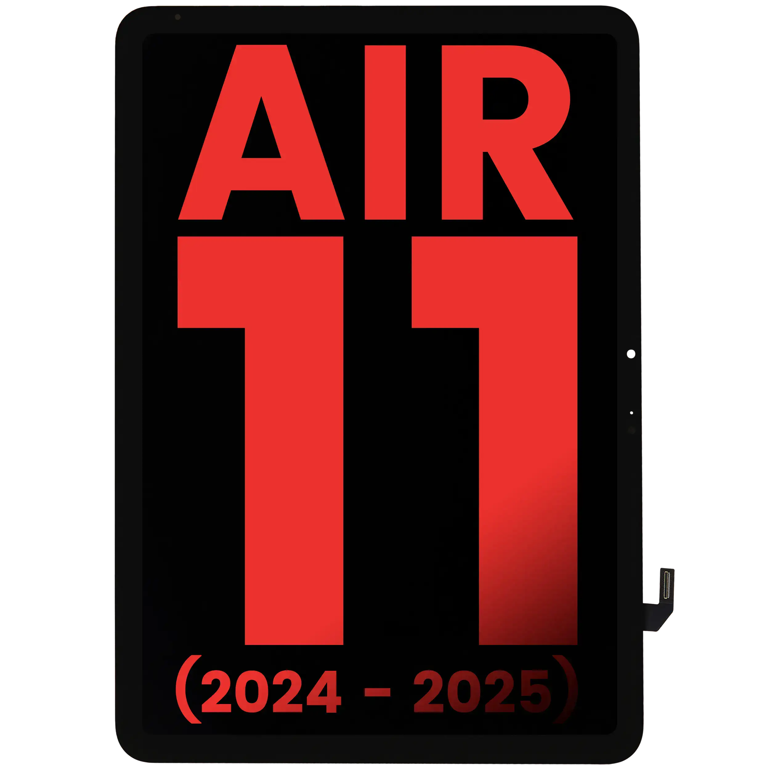 LCD Display mit Touchscreen-Digitizer für iPad Air 2 (Aftermarket Pro: XO7) (White (Weiß)) – Bild 5