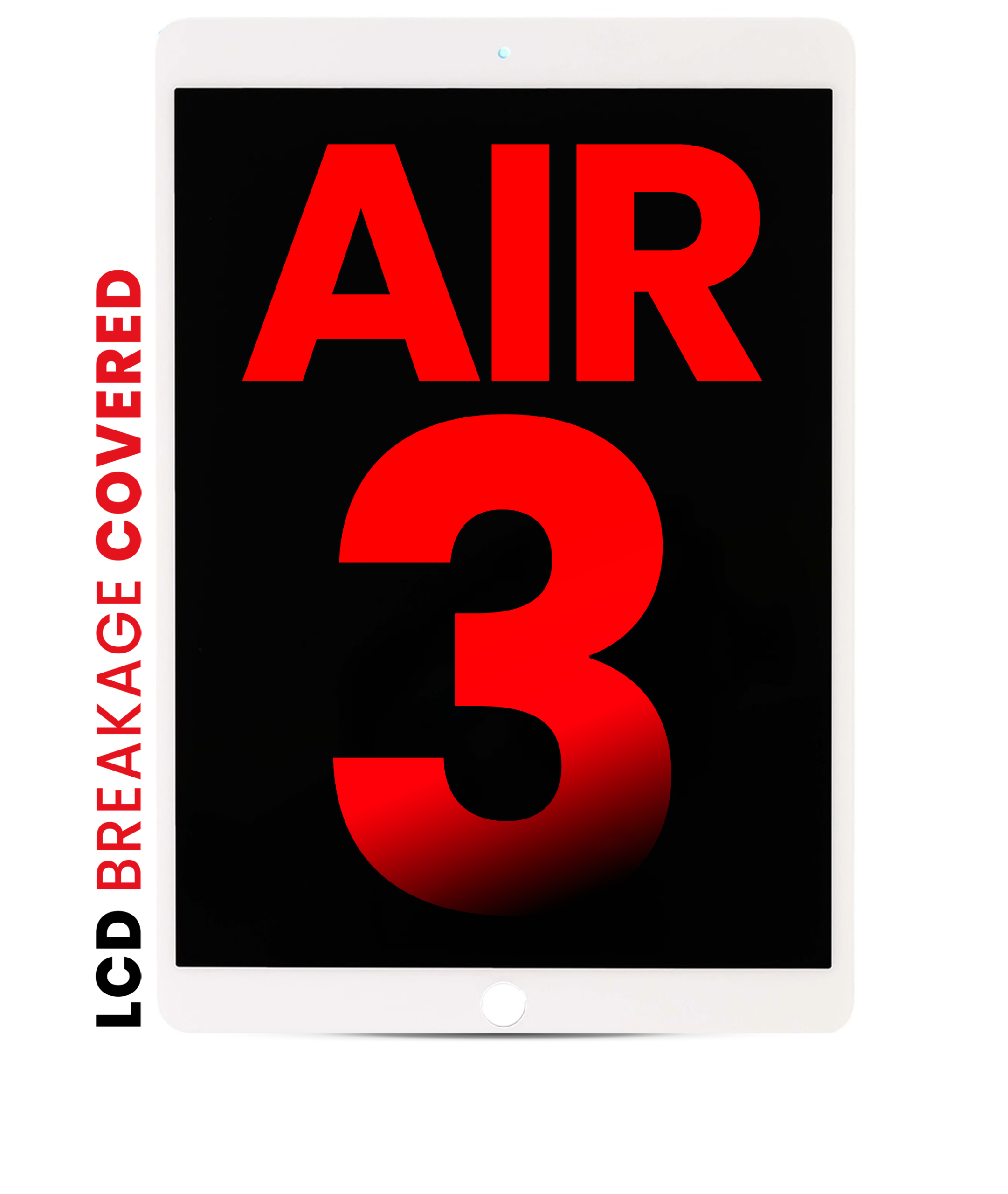 LCD Display mit Touchscreen-Digitizer für iPad Air 3 (Aftermarket Pro: XO7) (White (Weiß)) – Bild 2