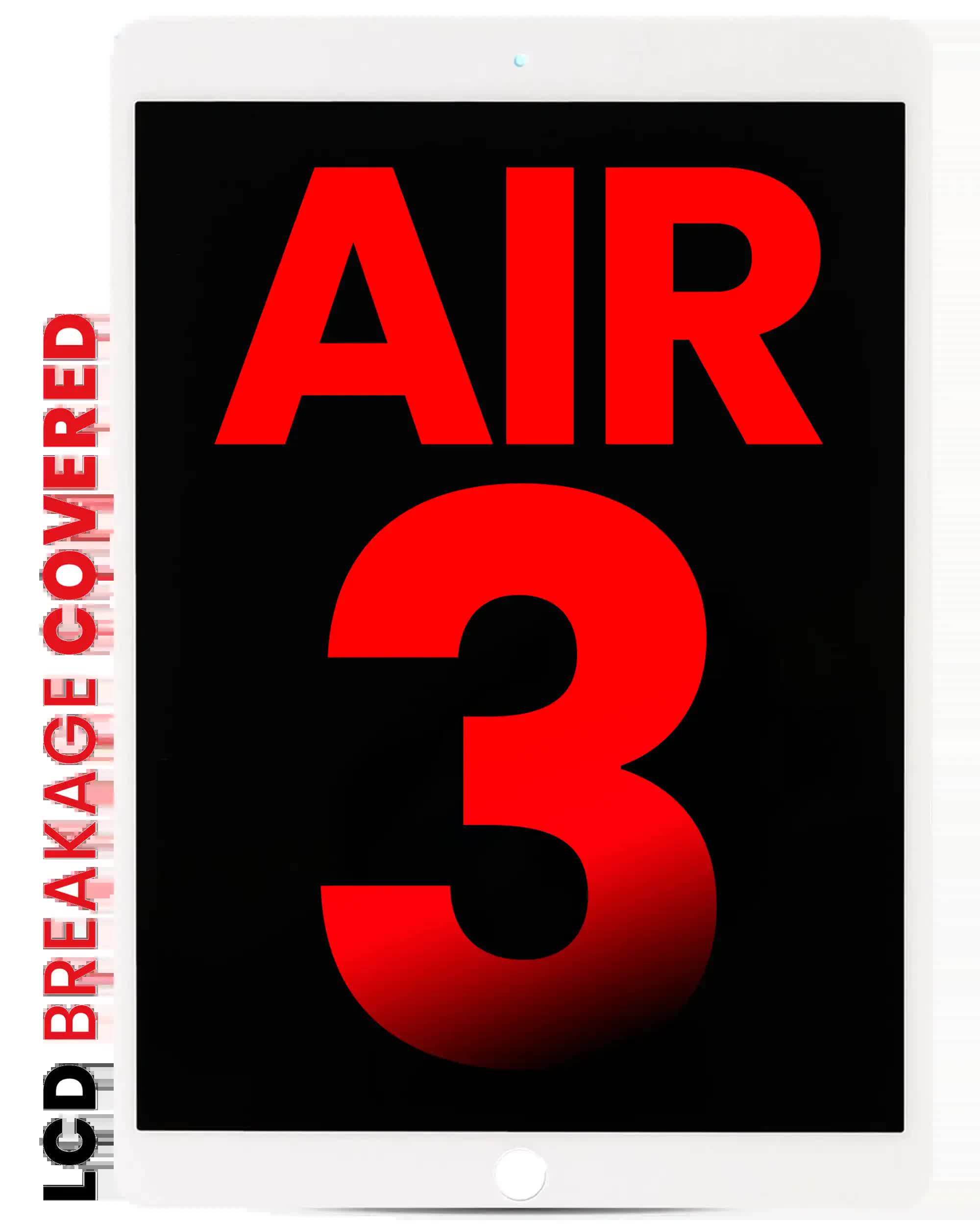LCD Display mit Touchscreen-Digitizer für iPad Air 3 (Aftermarket Pro: XO7) (White (Weiß))