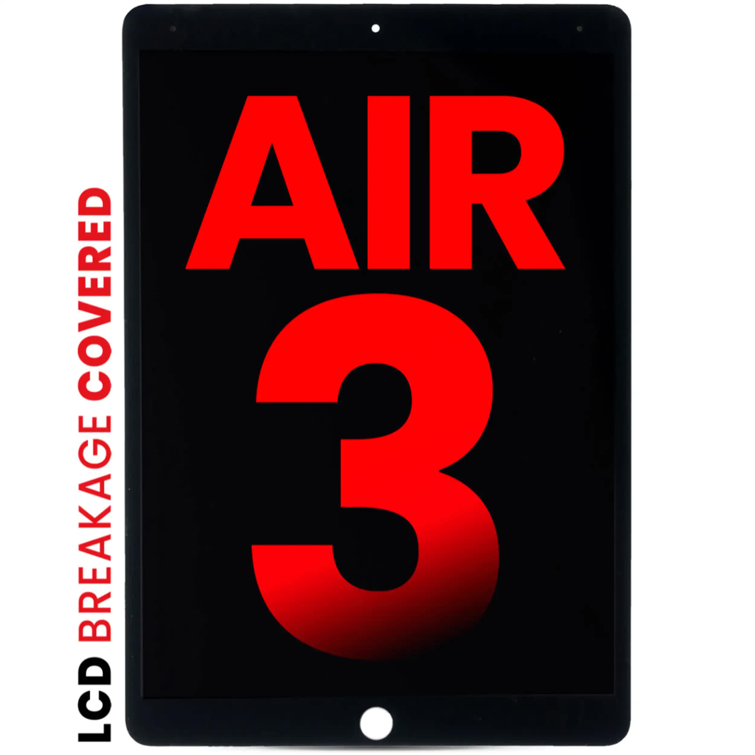 LCD Display mit Touchscreen-Digitizer für iPad Air 3 (Aftermarket Pro: XO7) (Black (Schwarz))