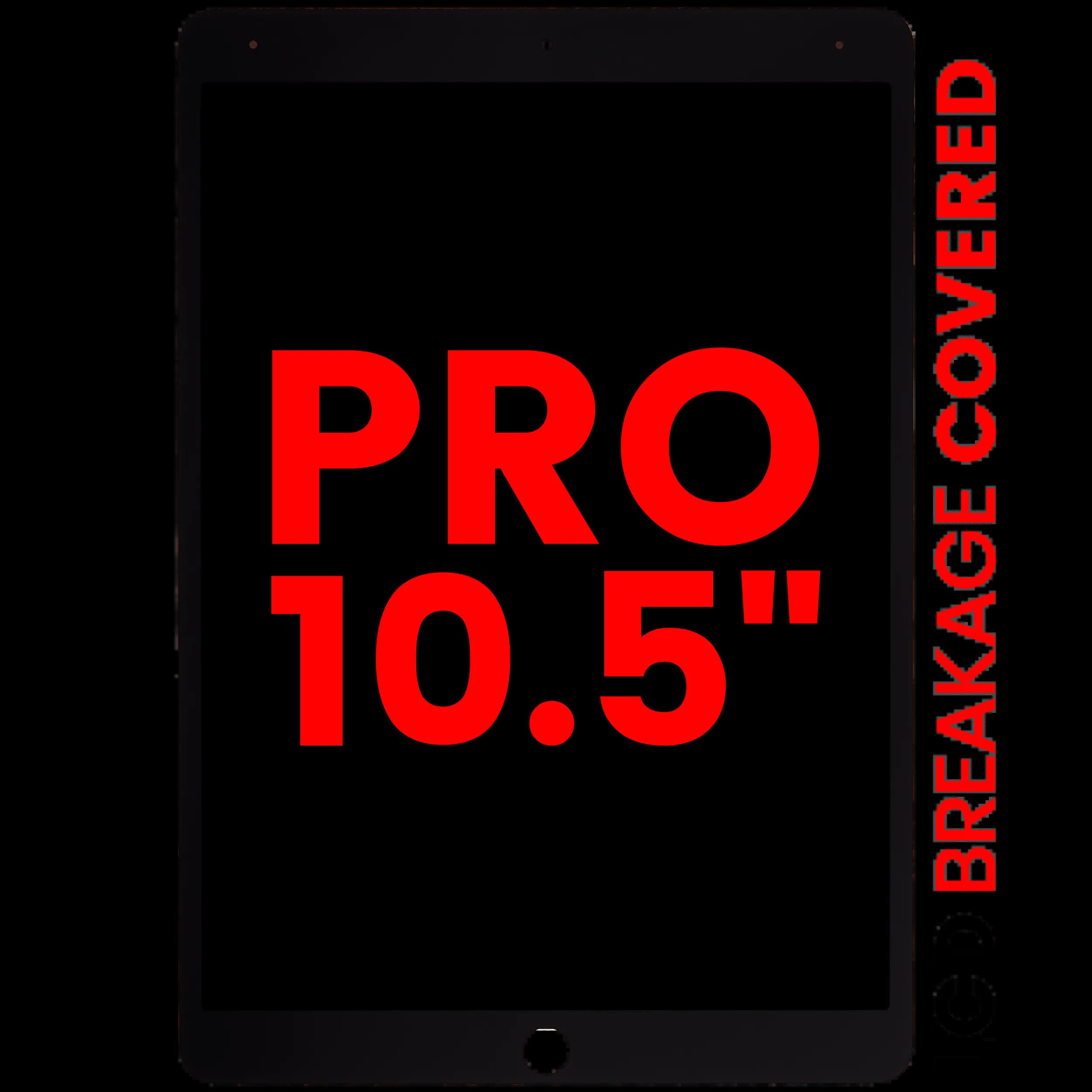 LCD Display mit Touchscreen-Digitizer für iPad Pro 10.5" (Aftermarket Pro: XO7) (Black (Schwarz))