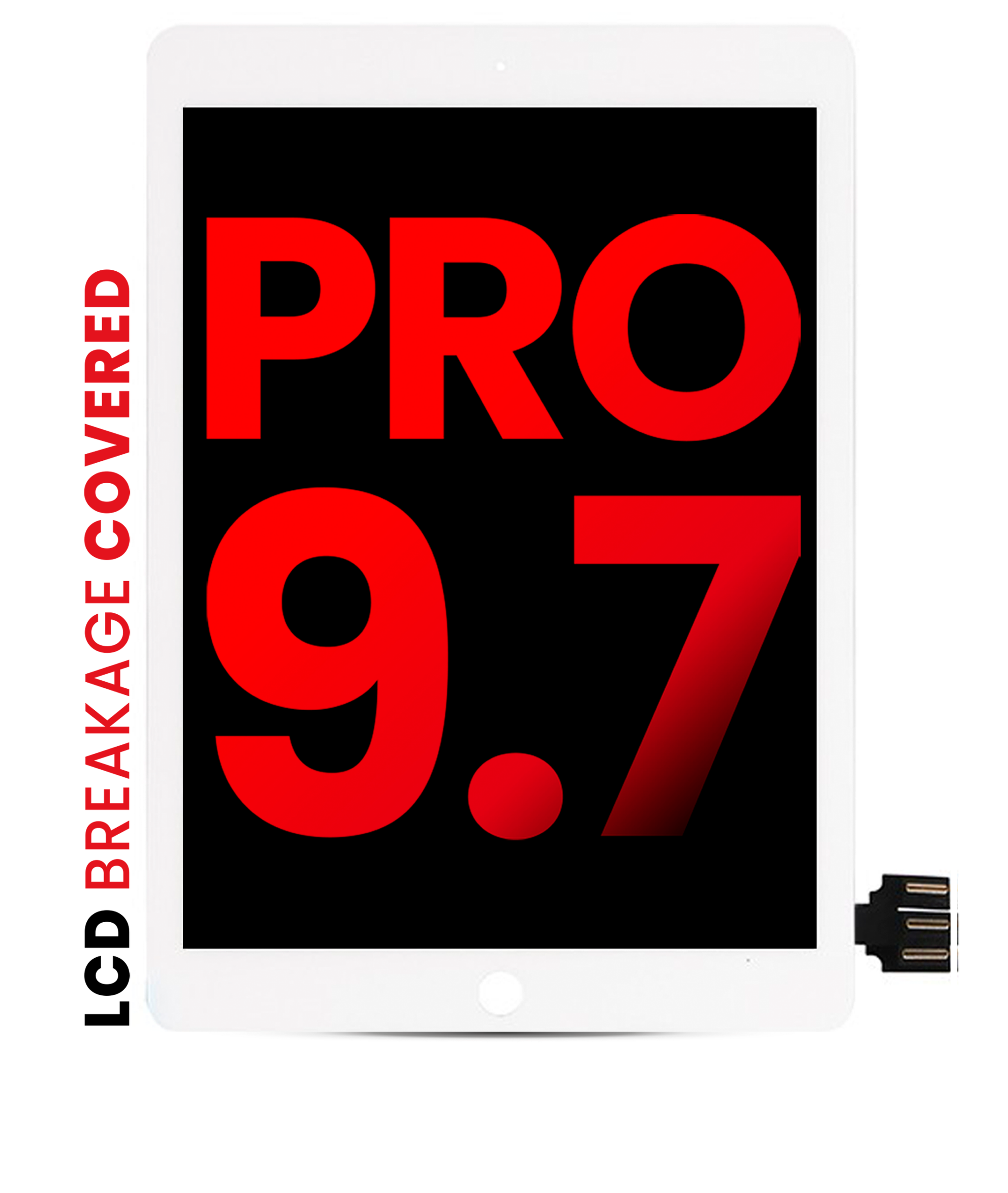 LCD Display mit Touchscreen-Digitizer für iPad Pro 9.7" (2016) (Aftermarket Pro: XO7) (White (Weiß)) – Bild 2