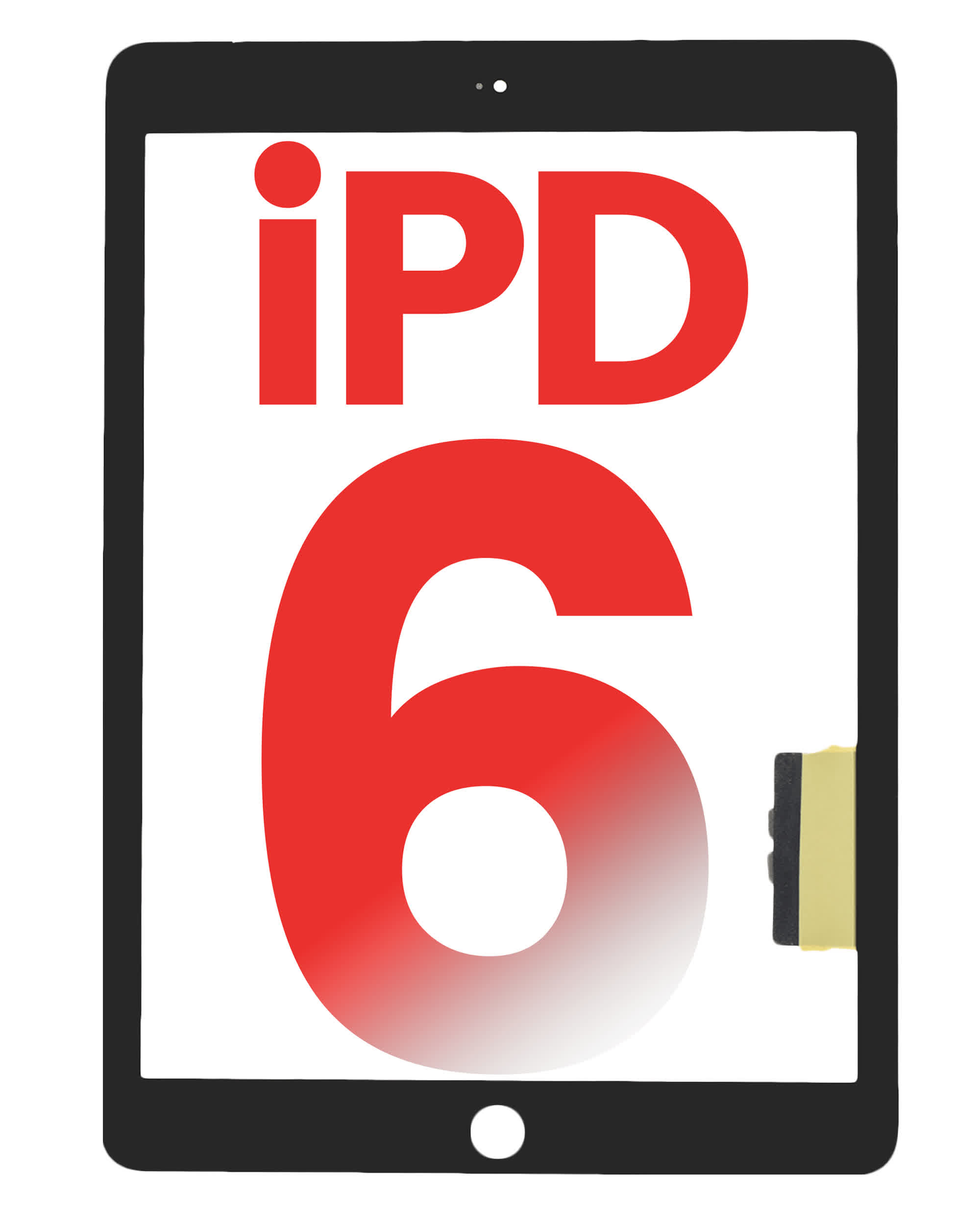 Touchscreen-Digitizer für iPad 6 (2018) (Aftermarket Plus) (Black (Schwarz))