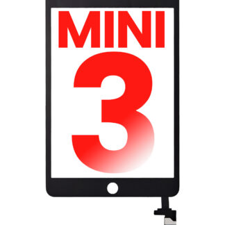 Touchscreen-Digitizer mit IC Chip für iPad Mini 3 (No Homebutton Installed) (Aftermarket Plus) (Black (Schwarz))