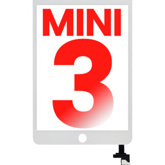 Touchscreen-Digitizer mit IC Chip für iPad Mini 3 (No Homebutton Installed) (Aftermarket Plus) (White (Weiß))