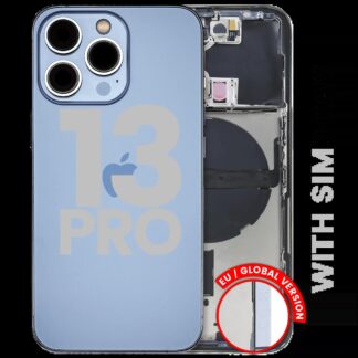 Rückgehäuse mit Kleinteilen für iPhone 13 Pro (EU / globale Version) (ausgebautes Originalteil: Grade B) (Sierra Blue)