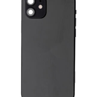 Rückgehäuse mit Kleinteilen für iPhone 12 (EU / globale Version) (ausgebautes Originalteil: Grade B) (Black (Schwarz))