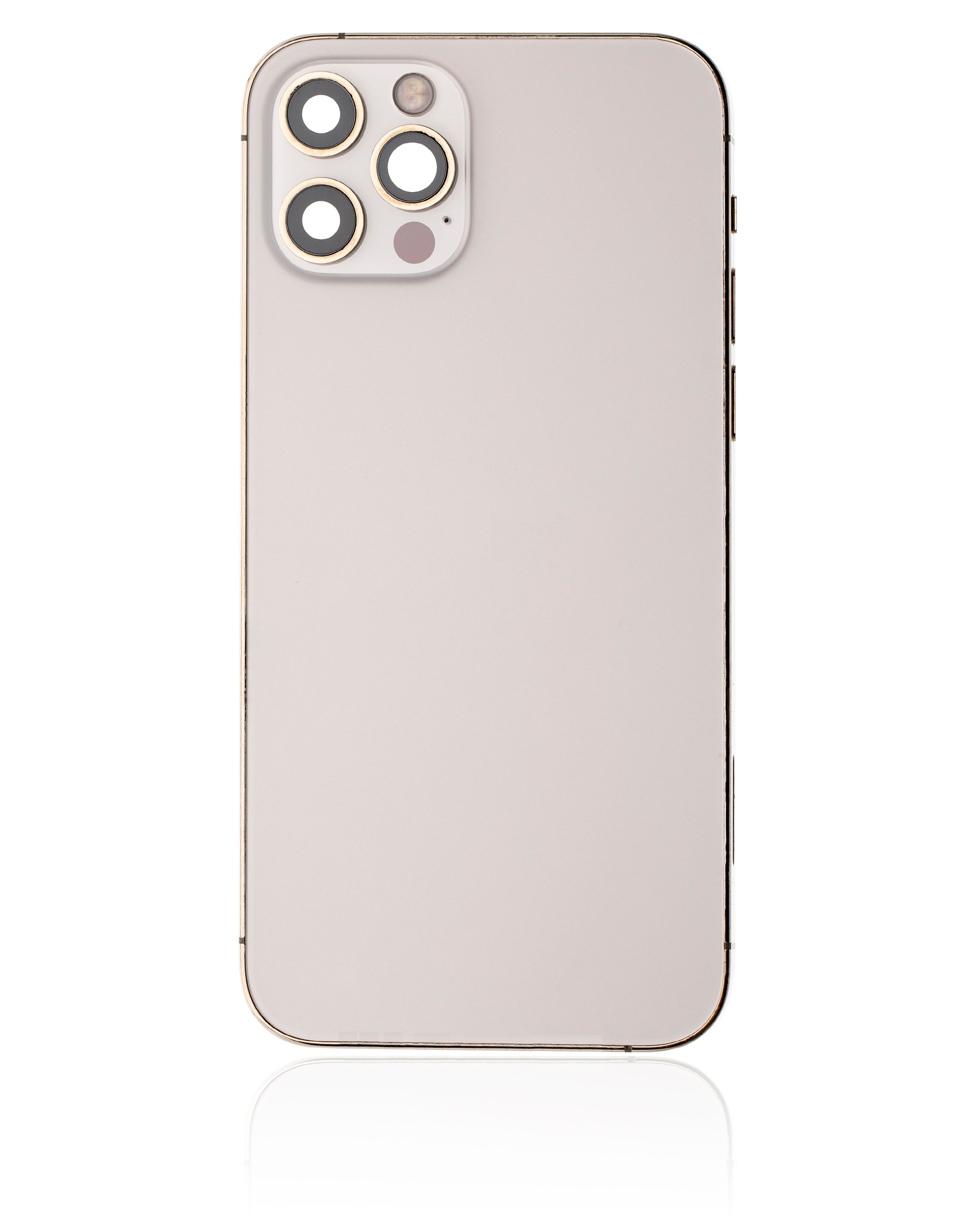 Rückgehäuse mit Kleinteilen für iPhone 12 Pro (EU / globale Version) (ausgebautes Originalteil: Grade B) (Gold) – Bild 2
