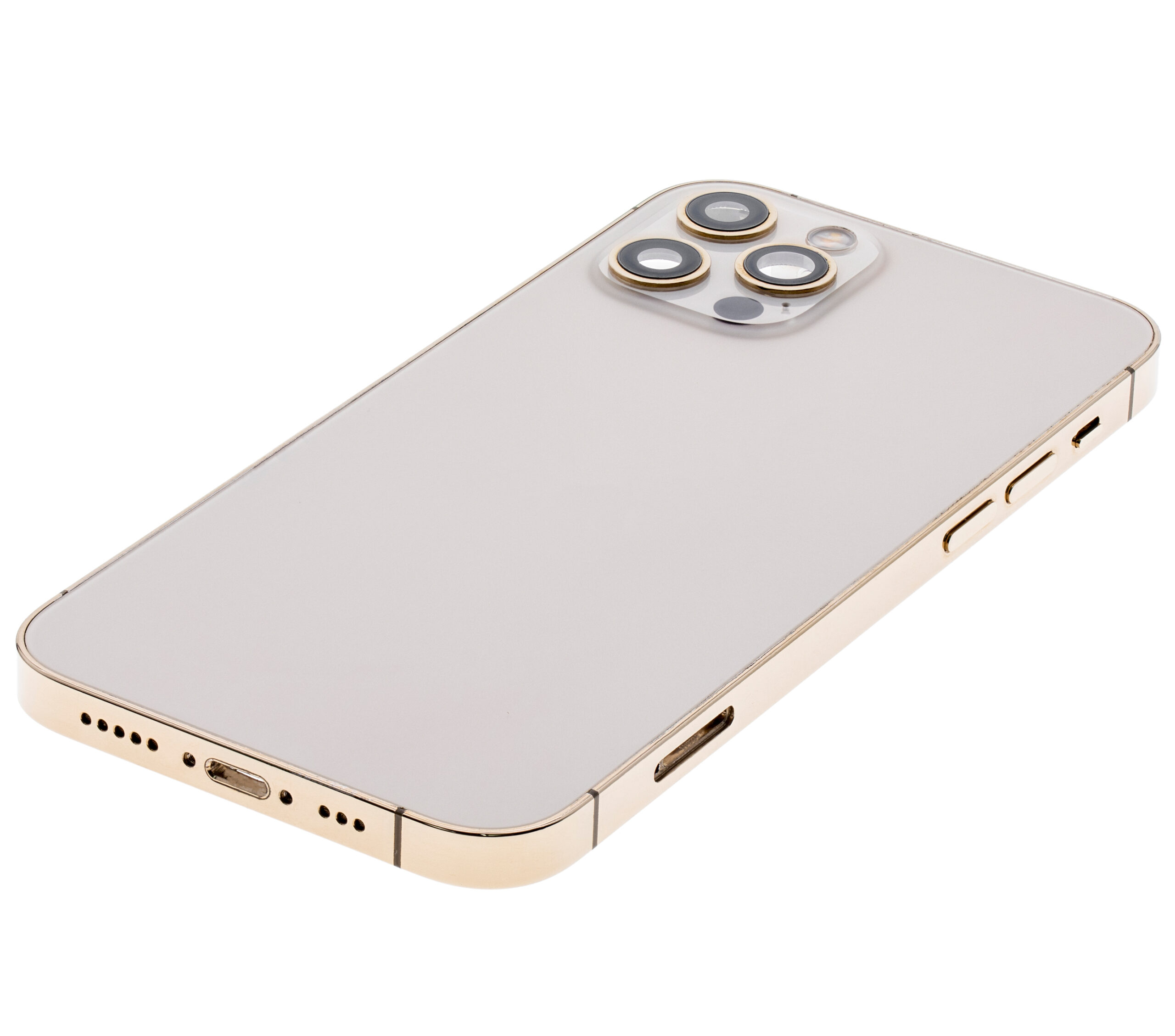 Rückgehäuse mit Kleinteilen für iPhone 12 Pro (EU / globale Version) (ausgebautes Originalteil: Grade B) (Gold) – Bild 4