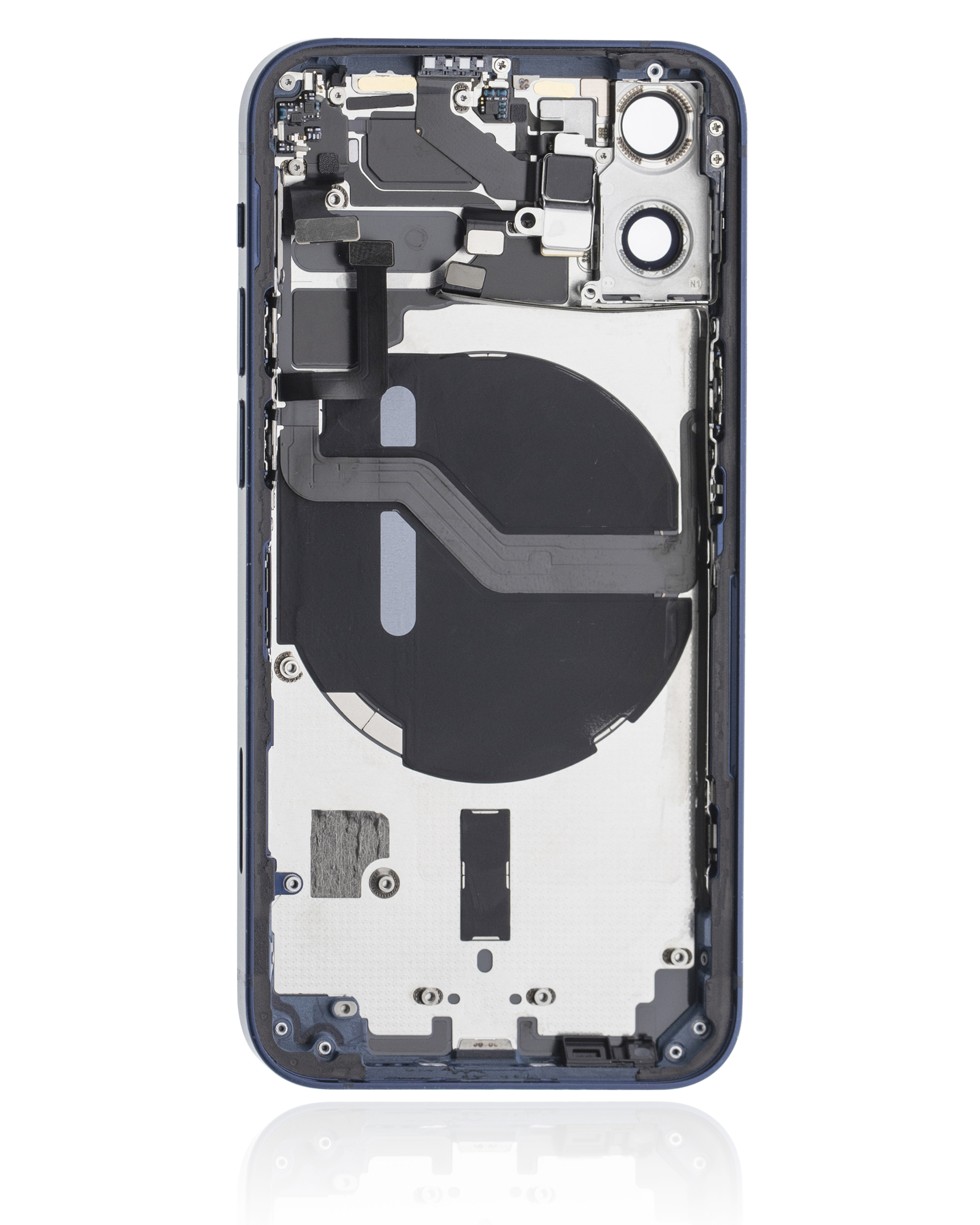 Rückgehäuse mit Kleinteilen für iPhone 12 Mini (EU / globale Version) (ausgebautes Originalteil: Grade B) (Blue (Blau)) – Bild 3