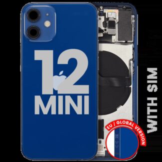 Rückgehäuse mit Kleinteilen für iPhone 12 Mini (EU / globale Version) (ausgebautes Originalteil: Grade B) (Blue (Blau))
