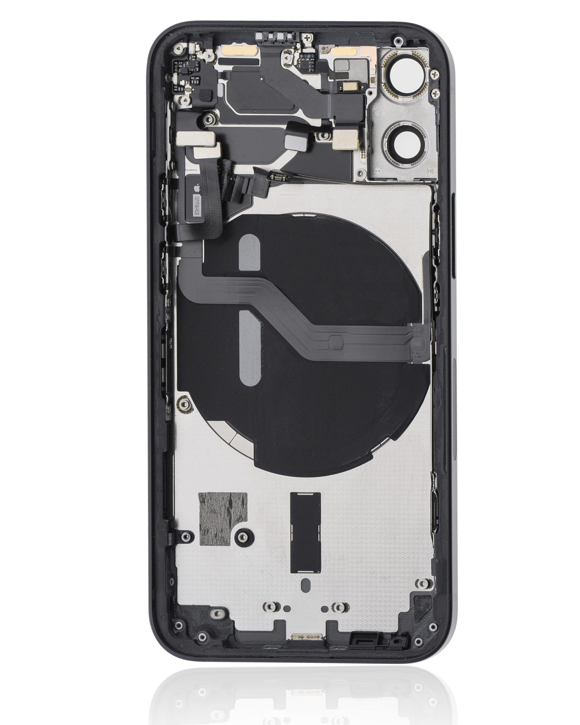 Rückgehäuse mit Kleinteilen für iPhone 12 Mini (EU / globale Version) (ausgebautes Originalteil: Grade C) (Black (Schwarz)) – Bild 3