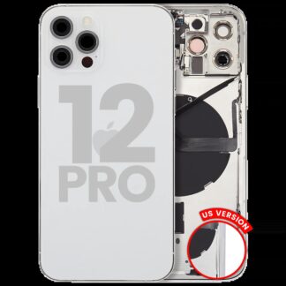 Rückgehäuse mit Kleinteilen für iPhone 12 Pro (US-Version) (ausgebautes Originalteil: Grade A) (Silver (Silber))