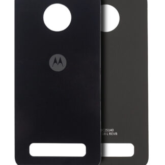 Rückdeckelglas für Motorola Moto Z Play (XT1635-01 / 2016) (Original) (Black (Schwarz))