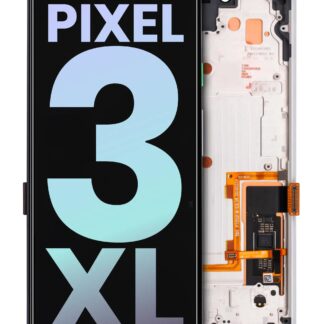 OLED Display mit Rahmen für Google Pixel 3 XL (Original) (Clearly White)