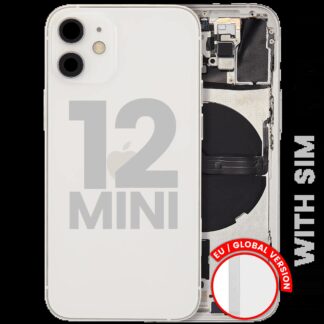 Rückgehäuse mit Kleinteilen für iPhone 12 Mini (EU / globale Version) (ausgebautes Originalteil: Grade B) (White (Weiß))