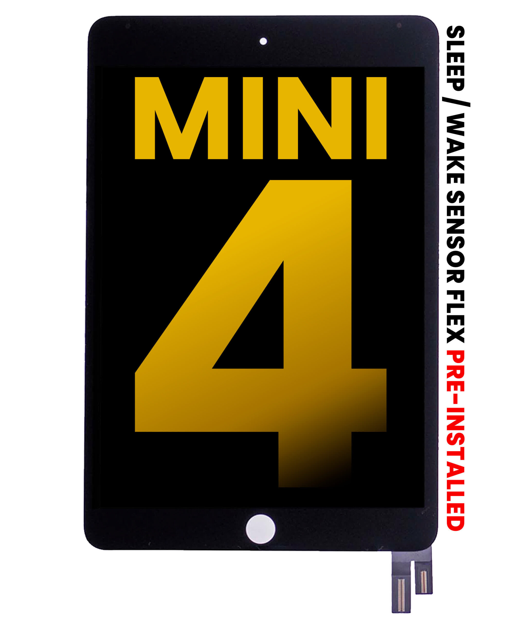 LCD Display mit Touchscreen-Digitizer für iPad Mini 4 (professionell aufgearbeitet) (Black (Schwarz))