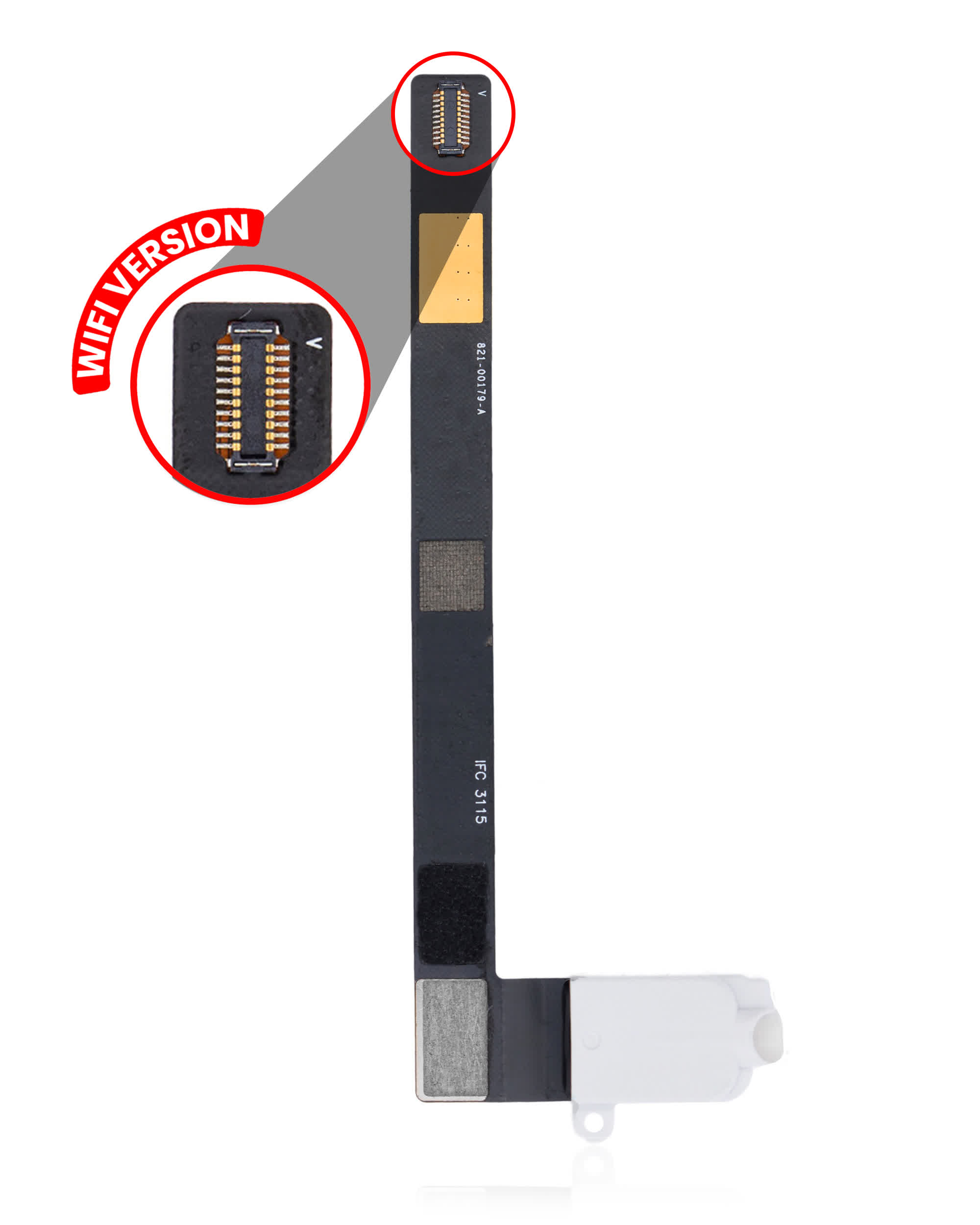 Kopfhörerbuchse mit Flexkabel für iPad Mini 4 (nur WiFi) (White (Weiß))