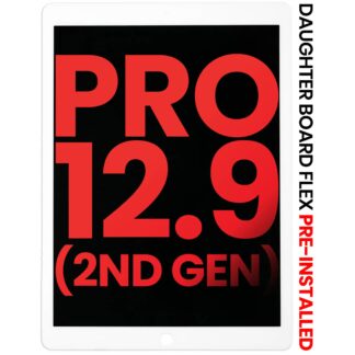 LCD Display mit Touchscreen-Digitizer & Daughter Platine Flex vormontiert für iPad Pro 12.9" 2nd Gen (2017) (Aftermarket Plus) (White (Weiß))