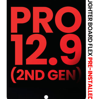 LCD Display mit Touchscreen-Digitizer & Daughter Platine Flex vormontiert für iPad Pro 12.9" 2nd Gen (2017) (Aftermarket Plus) (Black (Schwarz))
