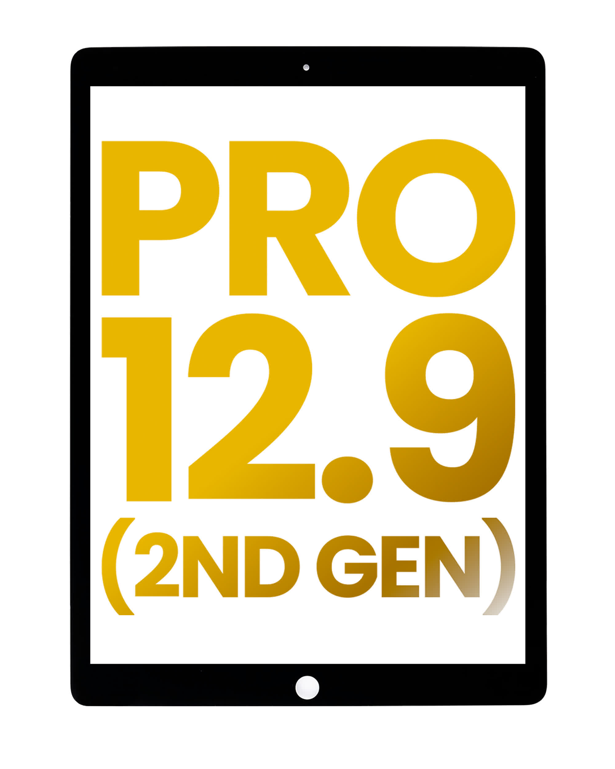 Touchscreen-Digitizer für iPad Pro 12.9" 2nd Gen (2017) (OCA vormontiert & Glas Separation erforderlich) (Premium) (Black (Schwarz))
