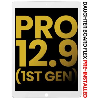 LCD Display mit Touchscreen-Digitizer & Daughter Platine Flex vormontiert für iPad Pro 12.9" 1. Gen (2015) (professionell aufgearbeitet) (White (Weiß))
