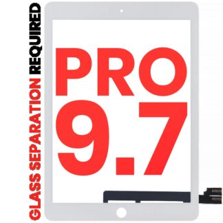 Touchscreen-Digitizer für iPad Pro 9.7" (OCA vormontiert & Glas Separation erforderlich) (Aftermarket Plus) (White (Weiß))