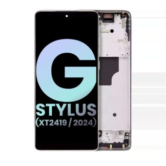 OLED Display mit Rahmen für Motorola Moto G Stylus 5G (XT2419 / 2024) (Original) (Caramel Latte)