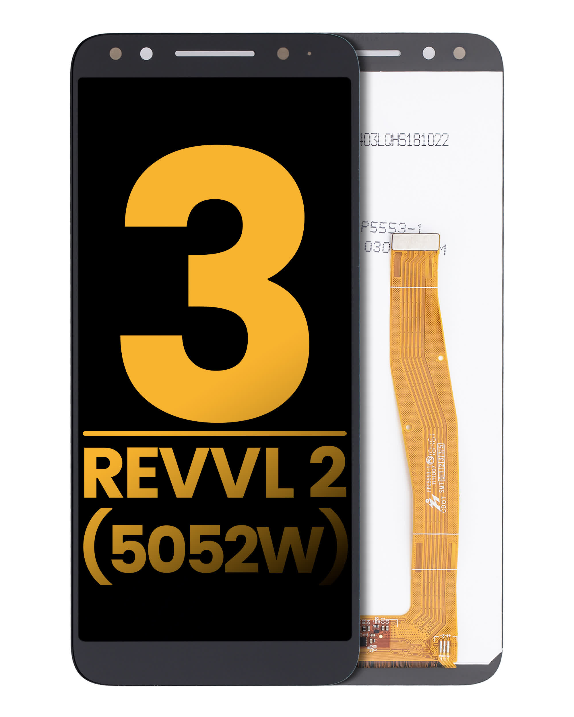 LCD Display ohne Rahmen für T-Mobile Revvl 2 (5052W / 2019) (professionell aufgearbeitet)