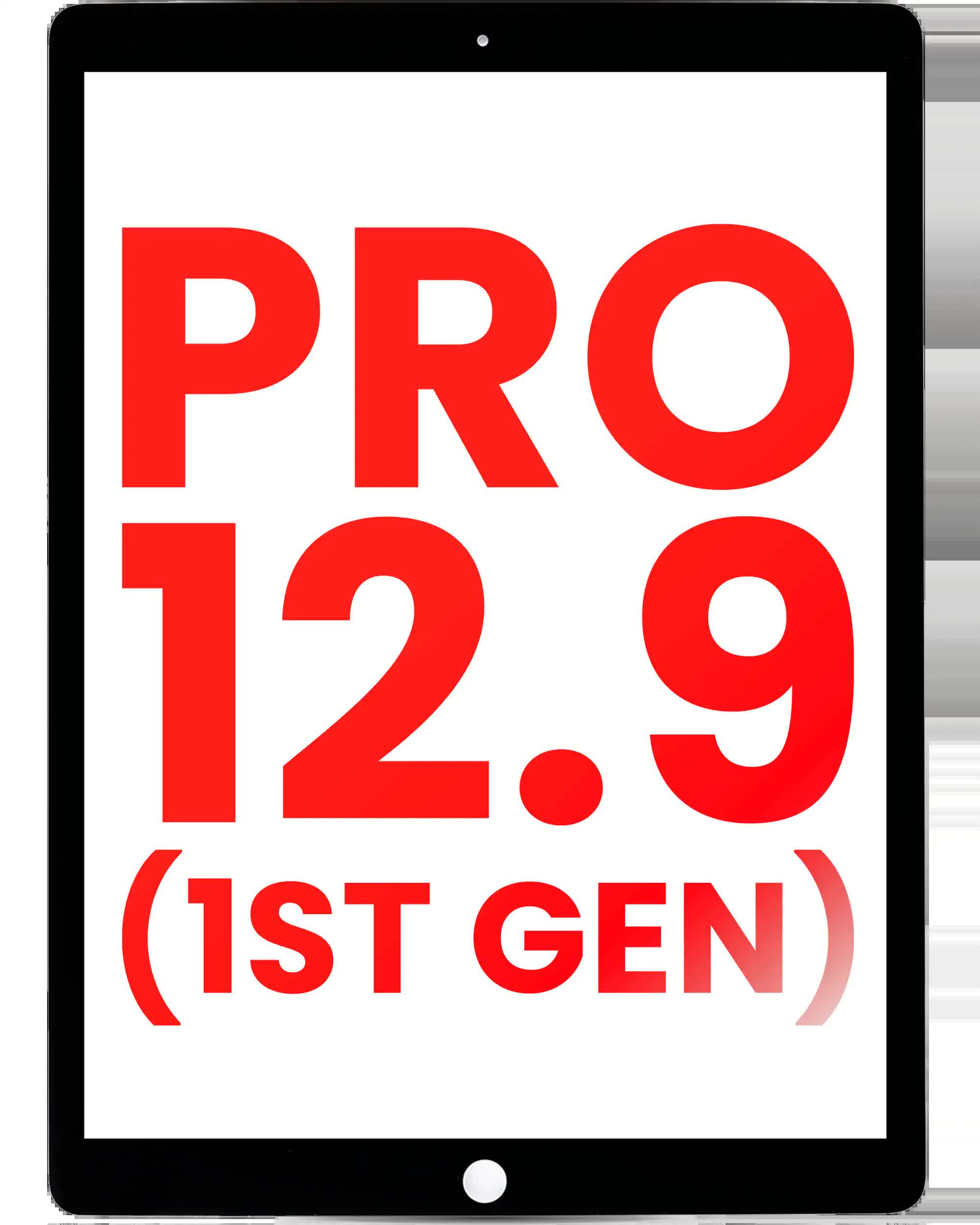 Touchscreen-Digitizer für iPad Pro 12.9" 1. Gen (2015) (OCA vormontiert & Glas Separation erforderlich) (Aftermarket Plus) (Black (Schwarz))