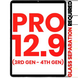 Touchscreen-Digitizer für iPad Pro 12.9" 3. Gen (2018) / 12.9" 4th Gen (2020) (OCA vormontiert & Glas Separation erforderlich) (Aftermarket Plus)
