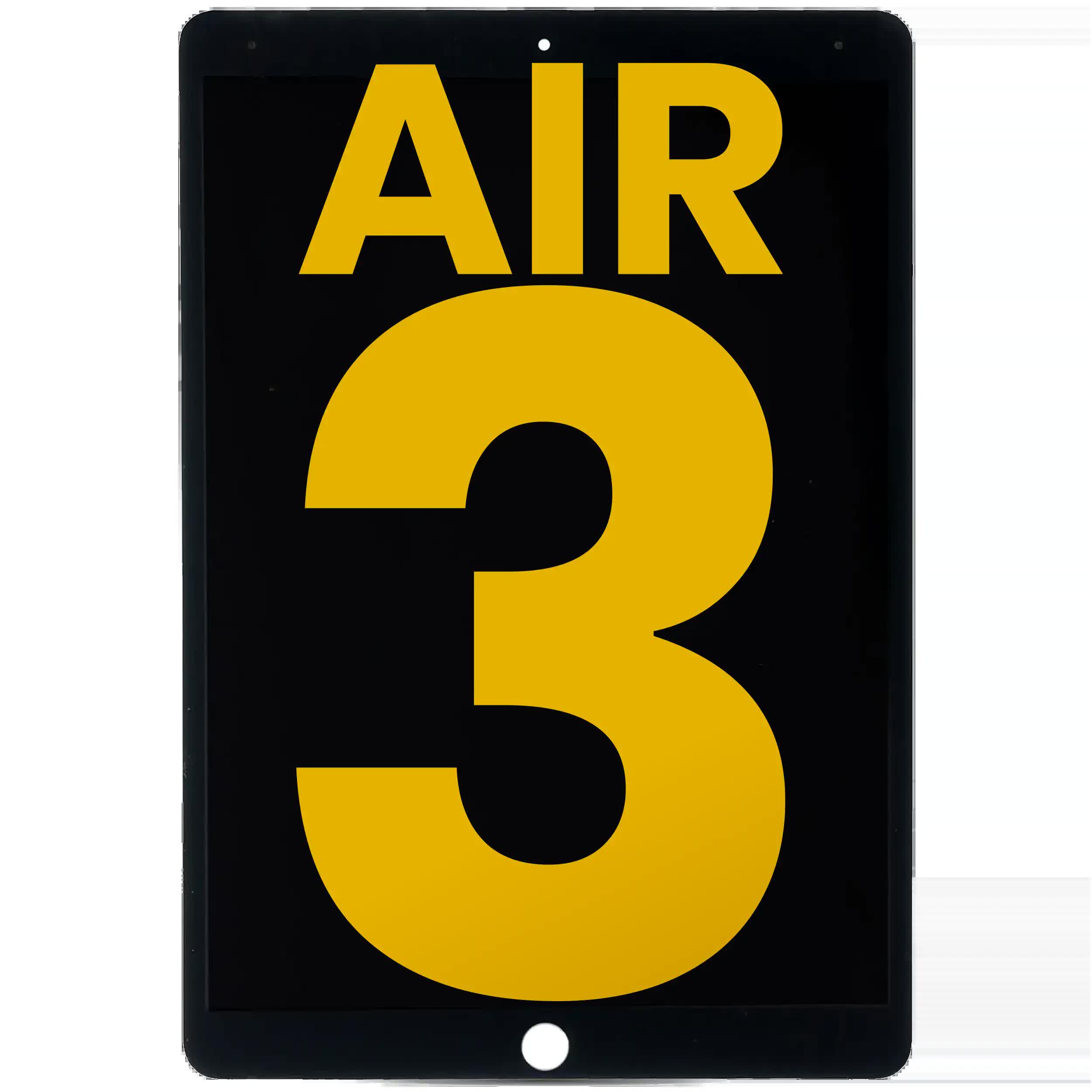 LCD Display mit Touchscreen-Digitizer für iPad Air 3 (professionell aufgearbeitet) (Black (Schwarz))