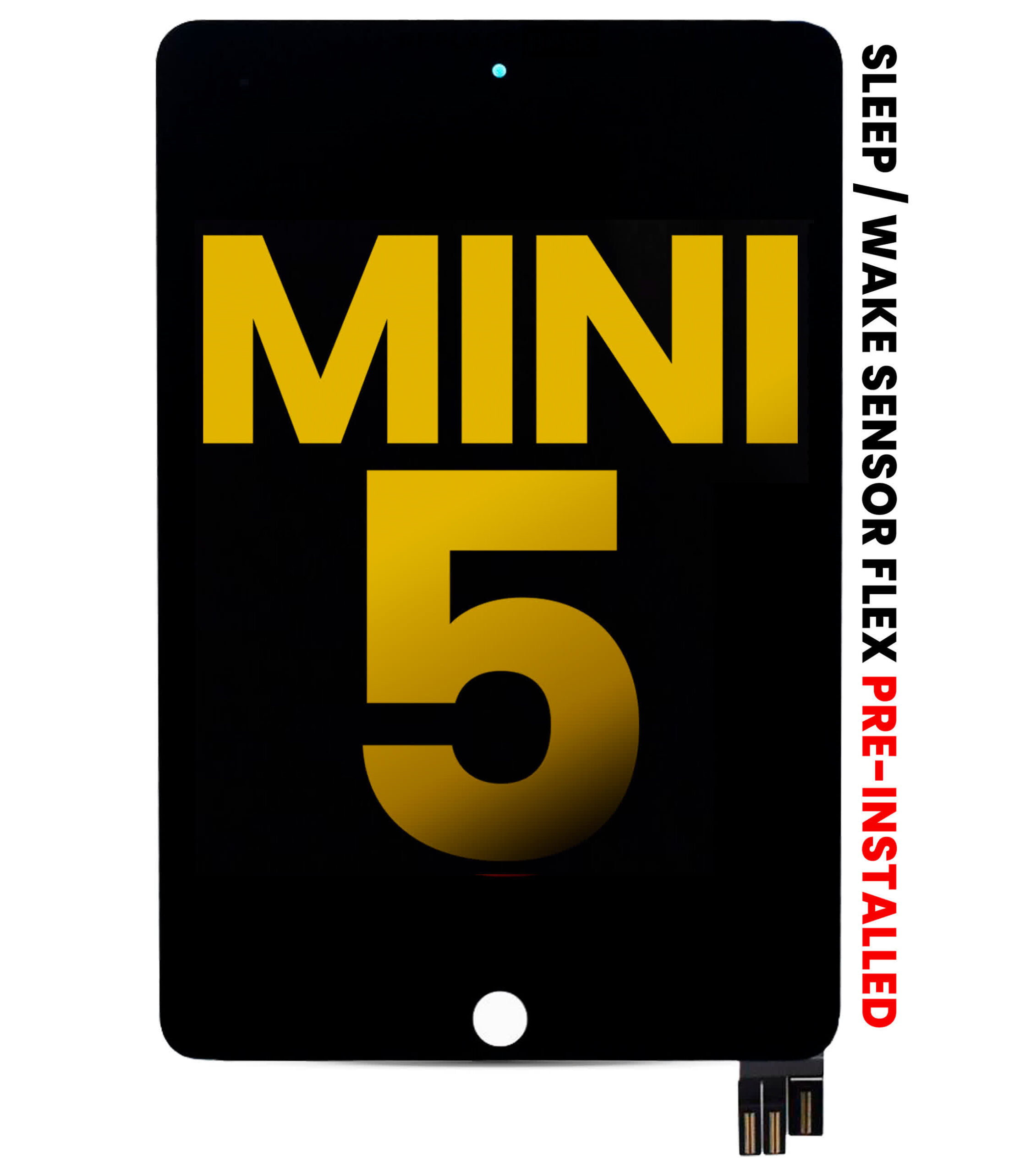 LCD Display mit Touchscreen-Digitizer für iPad Mini 5 (professionell aufgearbeitet) (Black (Schwarz))