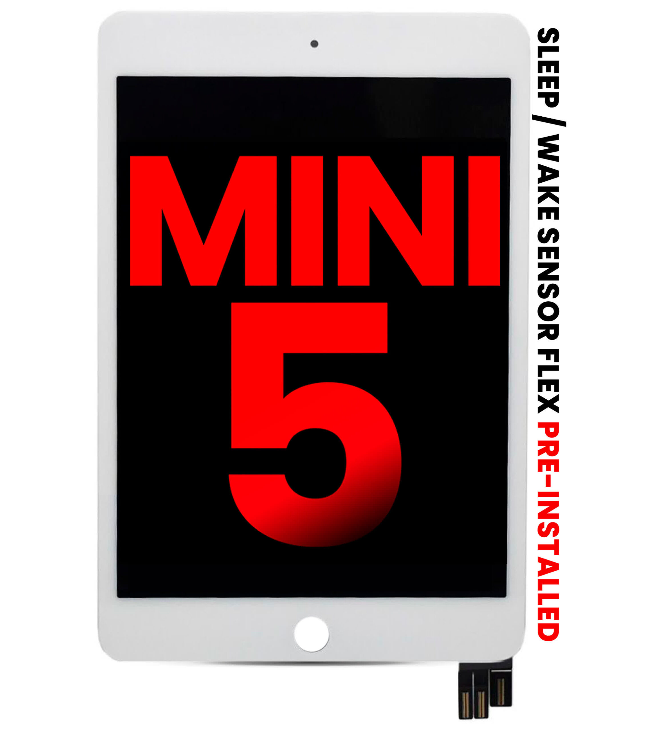 LCD Display mit Touchscreen-Digitizer für iPad Mini 5 (Aftermarket Plus) (White (Weiß))