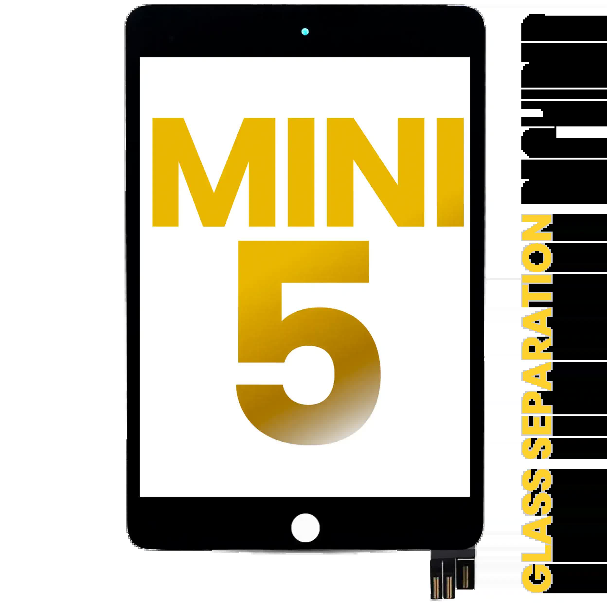 Touchscreen-Digitizer für iPad Mini 5 (OCA vormontiert & Glas Separation erforderlich) (Premium) (Black (Schwarz))