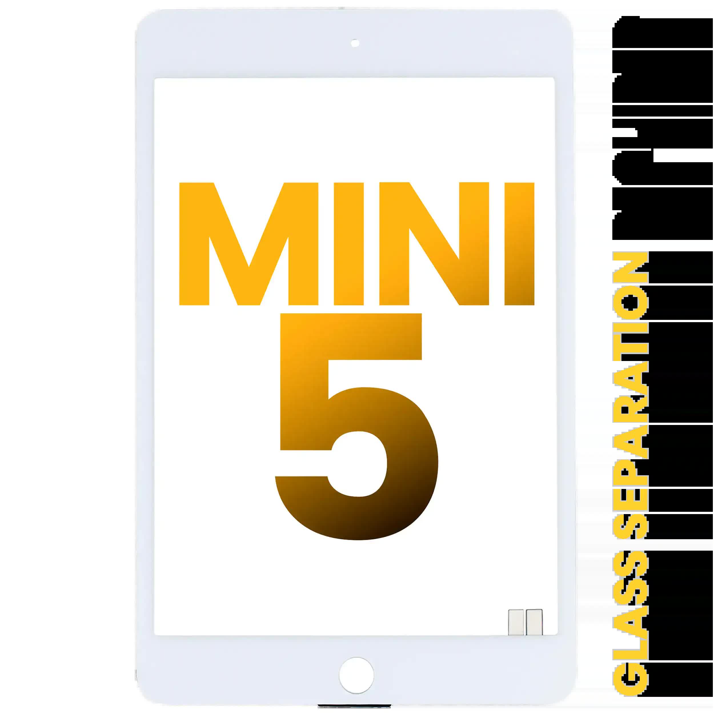 Touchscreen-Digitizer für iPad Mini 5 (OCA vormontiert & Glas Separation erforderlich) (Premium) (White (Weiß))
