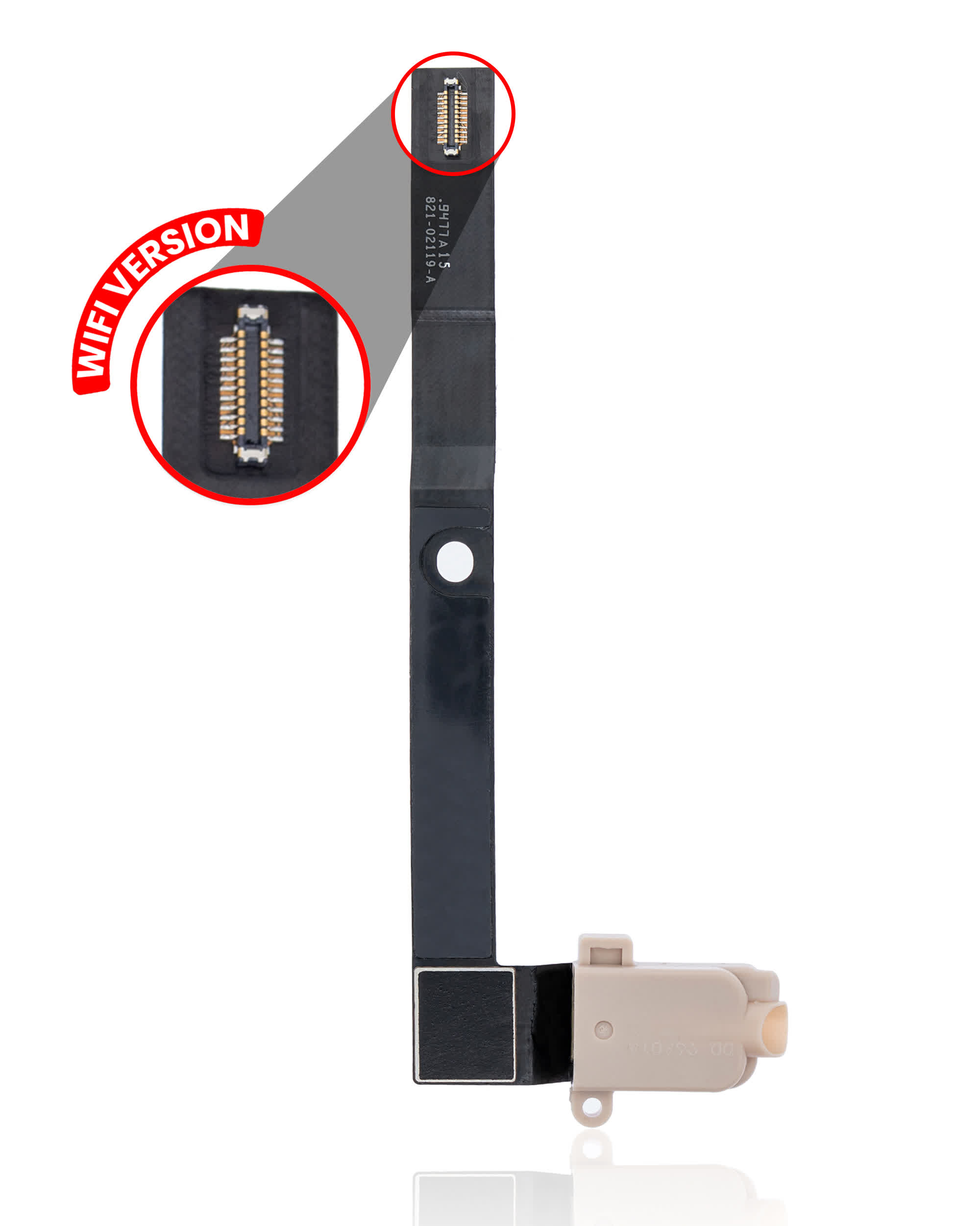 Kopfhörerbuchse mit Flexkabel für iPad Mini 5 (Rose Gold) (nur WiFi)