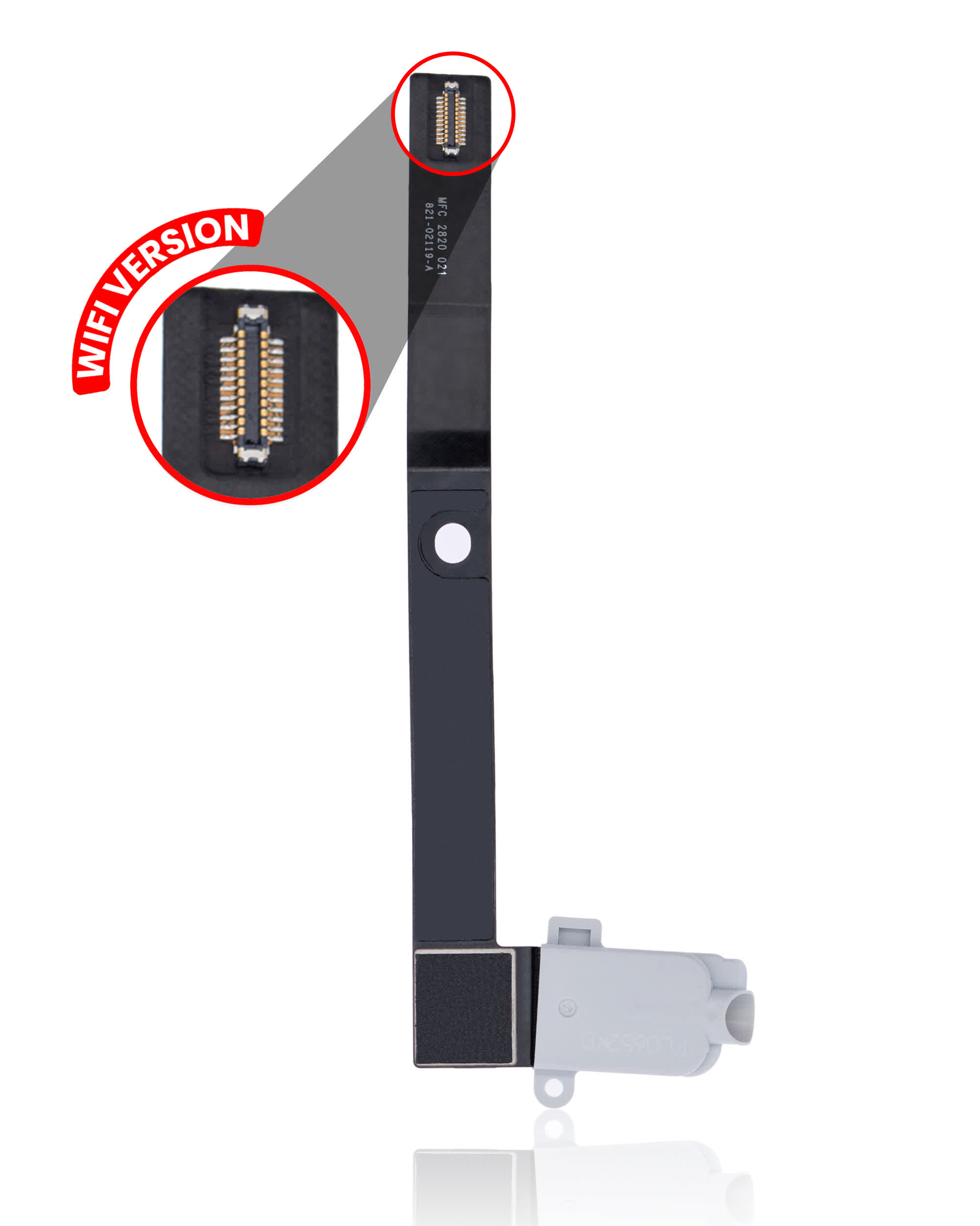 Kopfhörerbuchse mit Flexkabel für iPad Mini 5 (nur WiFi) (White (Weiß))